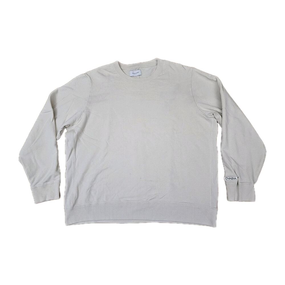 Ovadia & Sons New York Garment Ivory Crewneck French Terry 2XL